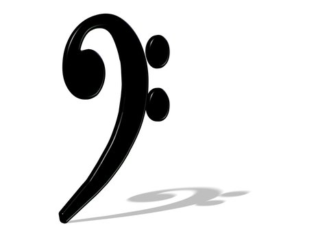 3D Bassschl&uuml;ssel