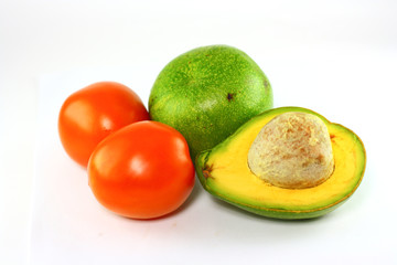 avocados and tomatos
