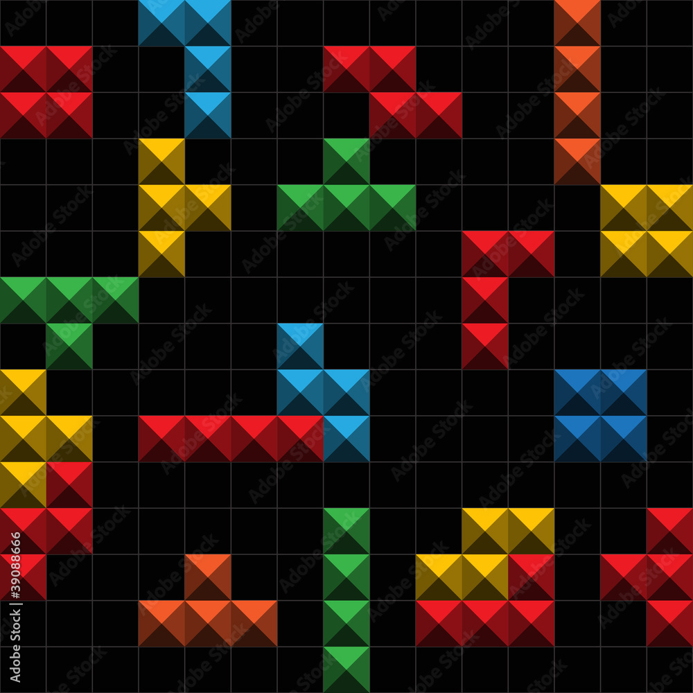Aufkleber abstract background oà color game figures