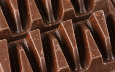 Dark chocolate close-up