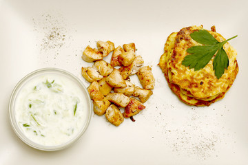 Zucchini Croquettes with Chicken