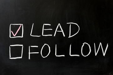 Lead or follow