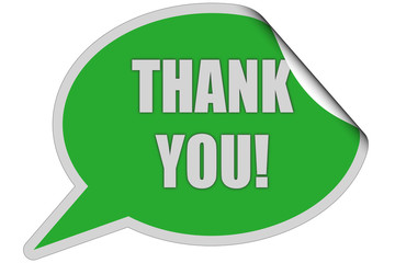 SP-Sticker grün THANK YOU!