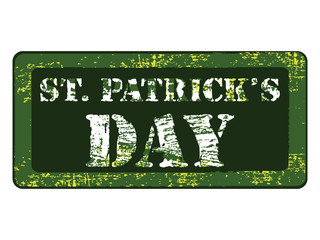 Unique rubber stamp with background for st. patrick's day.