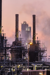 Industrial night scene