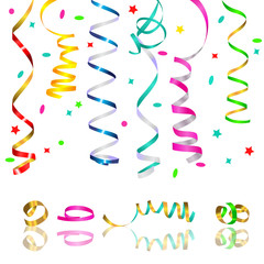 streamers and confetti
