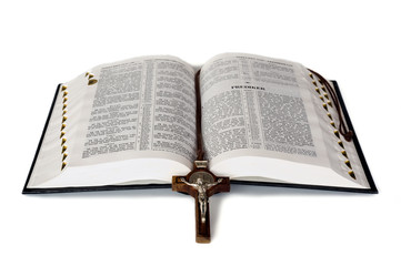 Fototapeta premium Bible with Cross
