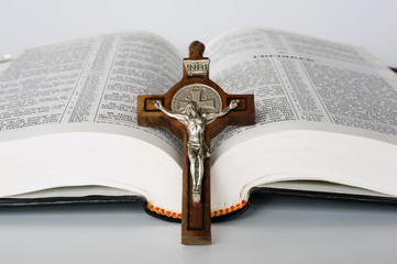 Bible with Cross