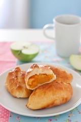 Pierogi with apricot filling