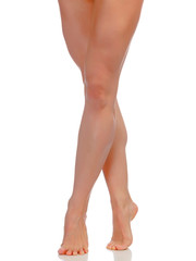 Muscular female legs
