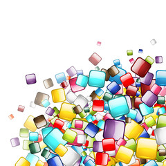 Abstract web buttons background for your design