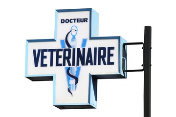 Croix, enseigne de docteur vétérinaire