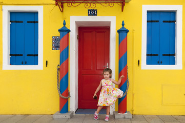 Little child in Burano