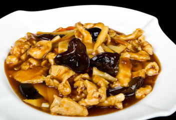Chicken with bamboo sauce