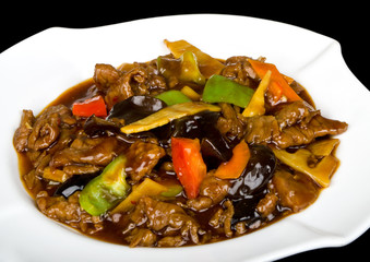 Beef with chilly sauce