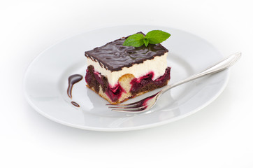 Chocolate cherry cake.