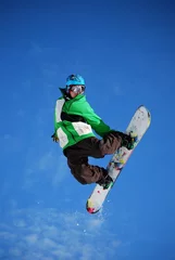 Fototapeten snowboard - jump © lulu