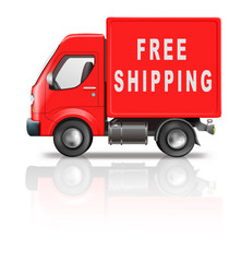 red truck free shipping