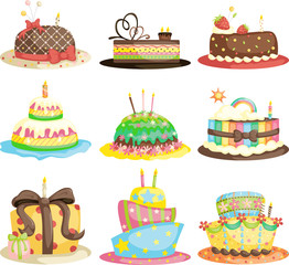 Birthday cakes