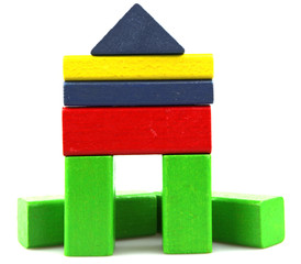 Wooden building blocks