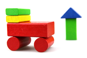 Wooden building blocks