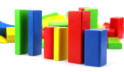 Wooden building blocks