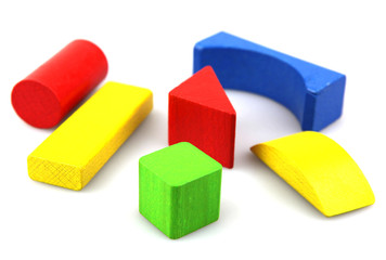 Wooden building blocks