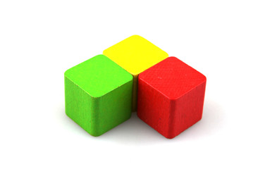 Obraz premium Wooden building blocks
