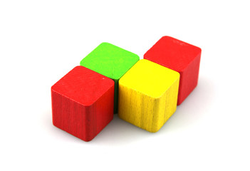 Obraz premium Wooden building blocks