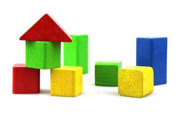 Wooden building blocks