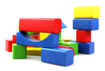 Wooden building blocks