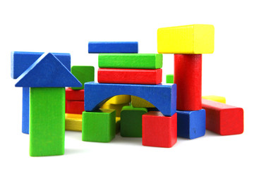 Wooden building blocks