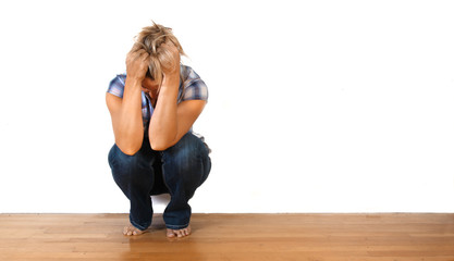 Depressed woman