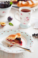 Plum galette