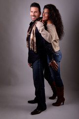 couple studio portrait