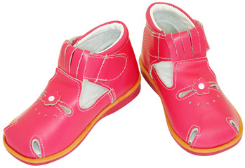 Pink baby sandals