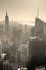 Fototapeta premium New York City skyline czarno-białe