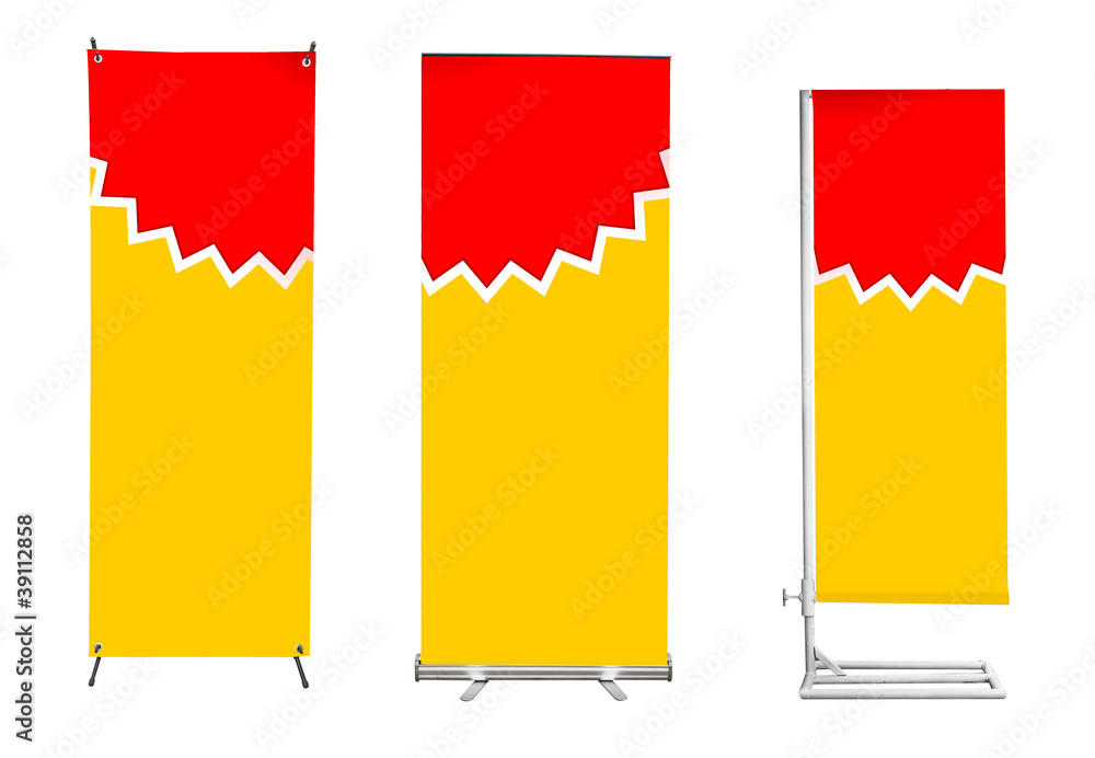 Poster set of banner stand display