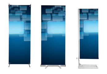 Set of banner stand display
