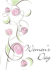 A beautiful card of Women's Day and space for your text.