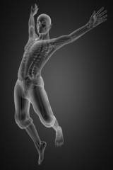 Obraz premium jump man radiography