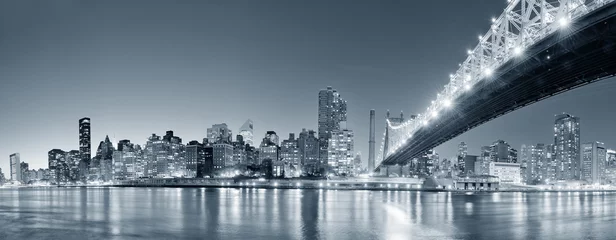 Gordijnen Nachtpanorama van New York City © rabbit75_fot