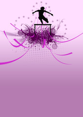 Hurdler background