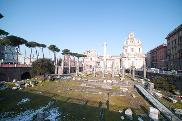 Ruins in Rome, Italy.