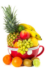 Naklejka na ściany i meble Big cup various fruit