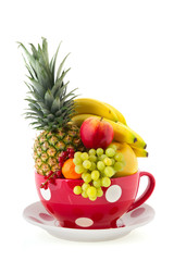 Big cup various fruit