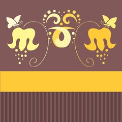 Floral ornamental background