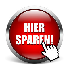 Hier sparen - red icon