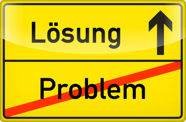 Obraz premium Problem & Lösung