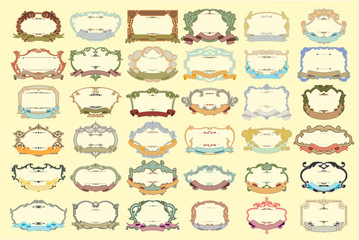 Mega a set of the vintage frameworks